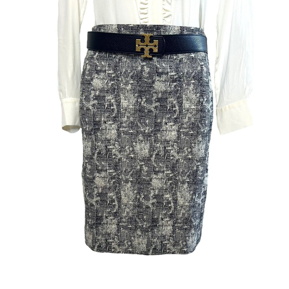 MM LAFLEUR Noho Skirt Crackle Jacquard Zipper Side Lined Womens Size 2‎